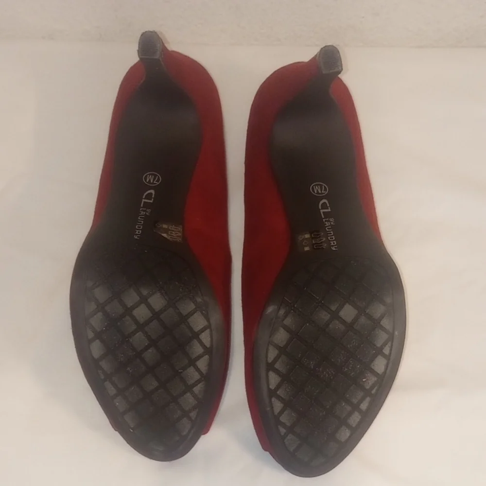 Elegant  Cherey Red Peep-Toe Heels CL BY LAUNDAY - Picture 5 of 7